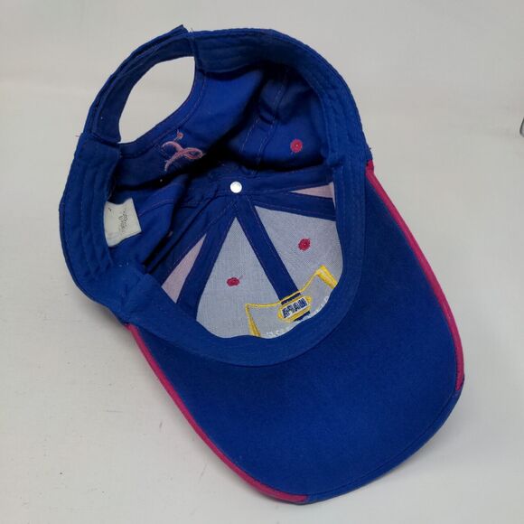 NAPA Racing Martin Truex #56 Ron Capps #28 Blue Pink Strapback Hat Breast Cancer - Picture 6 of 8